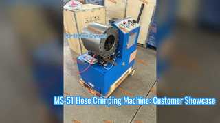 Máquina de crimpagem de mangueira MS-51: vitrine para o cliente