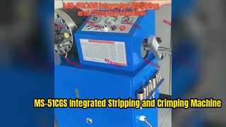 Máquina integrada de decapagem e crimpagem MS-51CGS