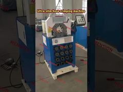 Ultra-slim hose crimping machine